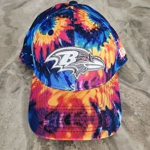 NEW Era Baltimore Ravens Men's NFL Crucial Catch 39THIRTY Flex Hat Cap Tie-Dye
